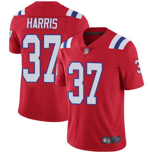 New England Patriots Football 37 Vapor Limited Red Men Damien Harris Alternate NFL Jersey